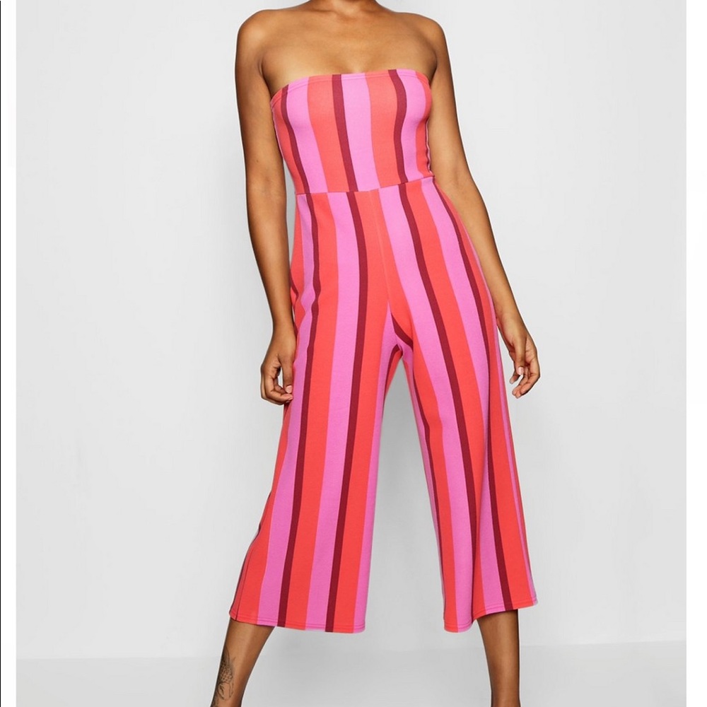 Boohoo off the shoulder jump suit